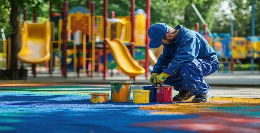 Playground Repainting in Edinburgh